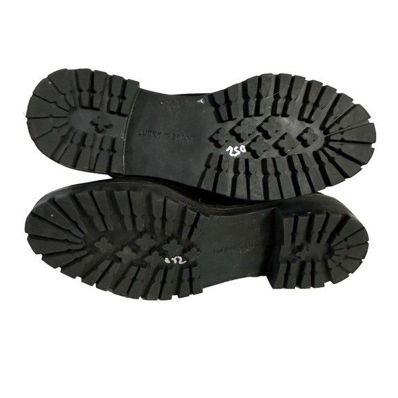 Lucky Brand Idara Suede Leather Boot Moto Style Lace-up - Picture 7 of 9